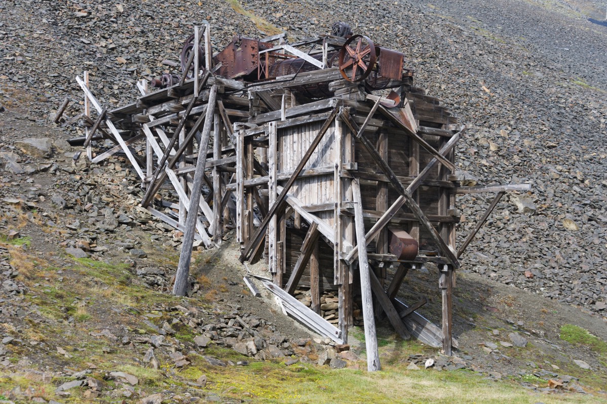 Longyearbyen was a coal mining town and the remains are everywhere