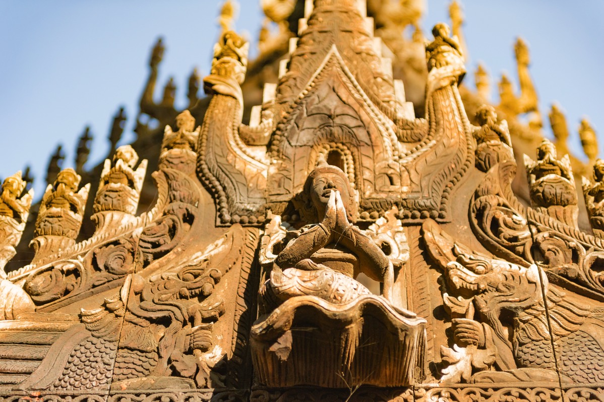 Detail of the Shwenandaw Monastery, Mandalay